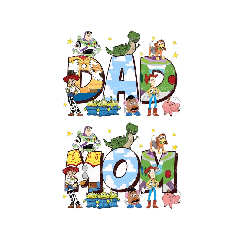 Mom and Dad Toystory Svg - Etsy