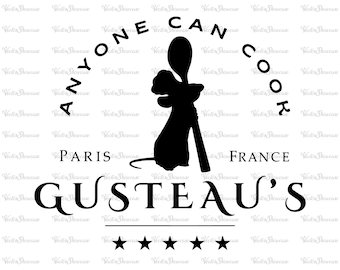 Ratatouille Svg - Png, Ratatouille Png, Anyone Can Cook Svg, Ratatouille, Ratatouille Sublimation, Instant Download, Digital File