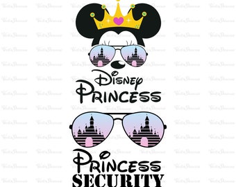 Princess, Princess Security Svg, Funny Dad Boyfriend Security Svg, Family Trip Svg, Funny Quote Svg, Mouse With Sunglasses, Security Shirt