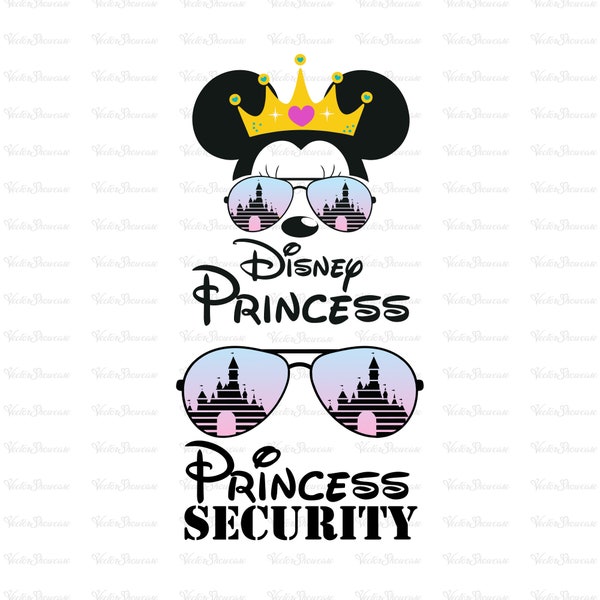 Princess, Princess Security Svg, Funny Dad Boyfriend Security Svg, Family Trip Svg, Funny Quote Svg, Mouse With Sunglasses, Security Shirt