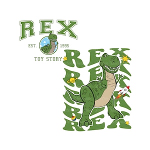 Toy Story Rex Two-sided Shirt Png, Rex Png, Dinosaur Rex Png, Rex Sublimation, Toy Story Png, Rex Sublimation, Rex Shirt Png, Only Png
