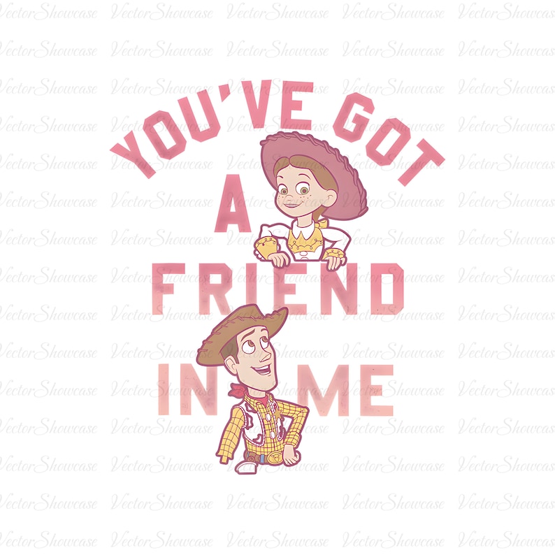 Retro Toy Story Du har en vän i mig png, Toy Story-karaktärer gruppmatchning, Woody, Buzz Lightyear, Bullseye, png digital nedladdning bild 1