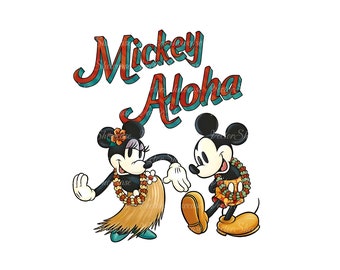 Souris Aloha Png, Sublimation de souris Summer Beach Png, Vacay Mode Png, Magic Kingdom Png, Mickey Png, Mouse Png, fichier numérique