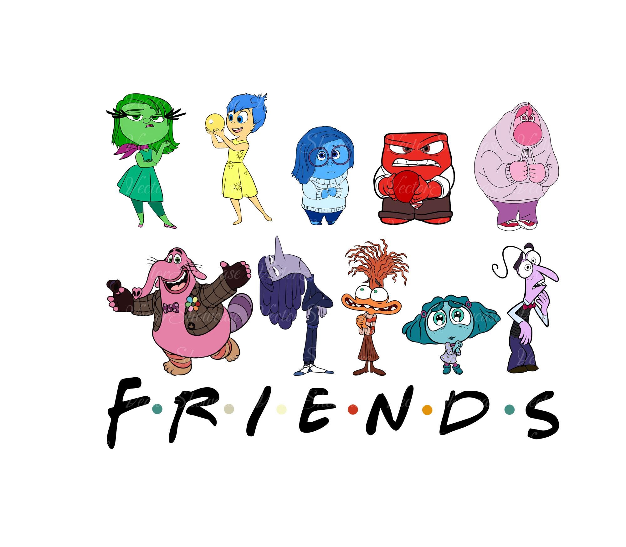 Inside Out Characters Png, Inside Out Clipart Png, All the