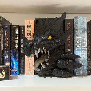 Drachen Buchstütze Fourth Wing Merch Fantasy Feuer Bild 3