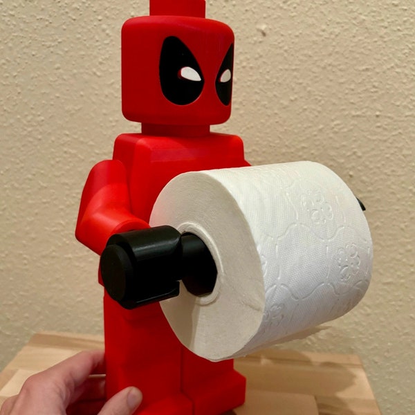 Deadpool Lego Toilettenpapierhalter Badezimmer Geschenk Superheld Klo Marvel