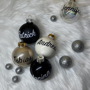Personalized glass Christmas ball - perfect Christmas gift / Christmas tree decoration / Christmas tree ball