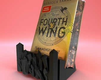 Crystal Bookend Fourth Wing Merch Fantasy Gift Booknook Bookholder