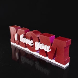 Personalizable lettering stand gift idea