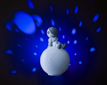 3D-Druck Wandlicht Astronaut Mond LED Lampe Weltraum Home Decor Kinderlampe