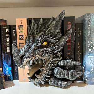 Drachen Buchstütze Fourth Wing Merch Fantasy Feuer Bild 5