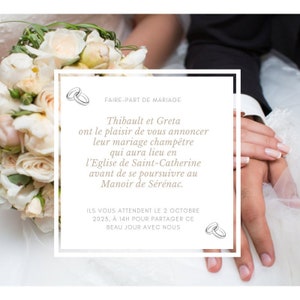 Wedding invitation