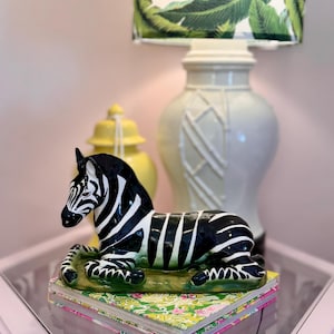 Vintage Porcelain Zebra - Etsy