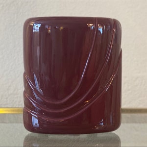Vintage Haeger Oval Vase - Cabernet