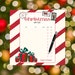 Printable Christmas Letter to Santa Christmas Gift List Instant ...