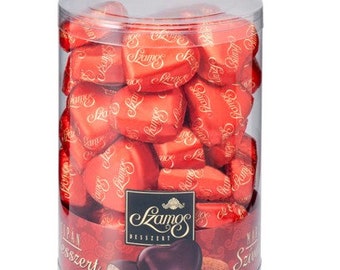Chocolate Hungarian Szamos MARZIPAN Hearts 13g 50Db 650g | Sweets | Best gift Valentines Day  | MARCIPAN | Szaloncukor