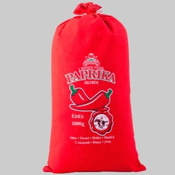 Kalocsa süße handgemachte Paprika 1kg Pulver im Baumwollbeutel 1000g original ungarisch