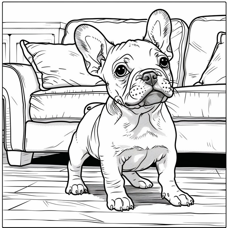 28 French Bulldog Coloring Pages, Printable French Bulldog, Coloring ...