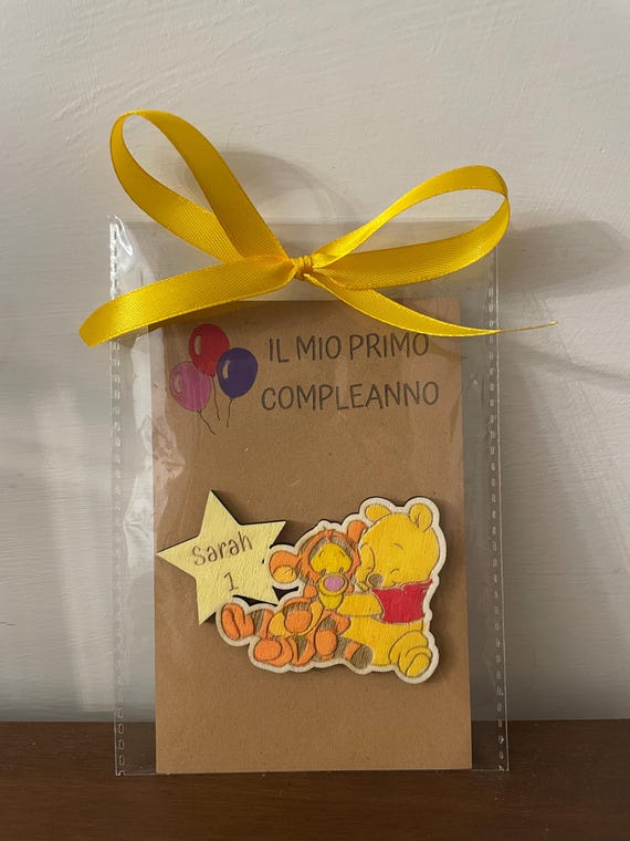First birthday favors for boys or girls - Personalized wooden magnets