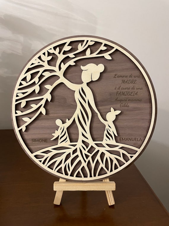 Personalized picture with tree of life - A special gift for Mother's Day