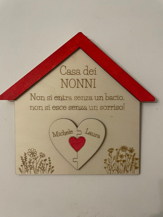 Wooden ornament for grandparents (Grandparents' house)