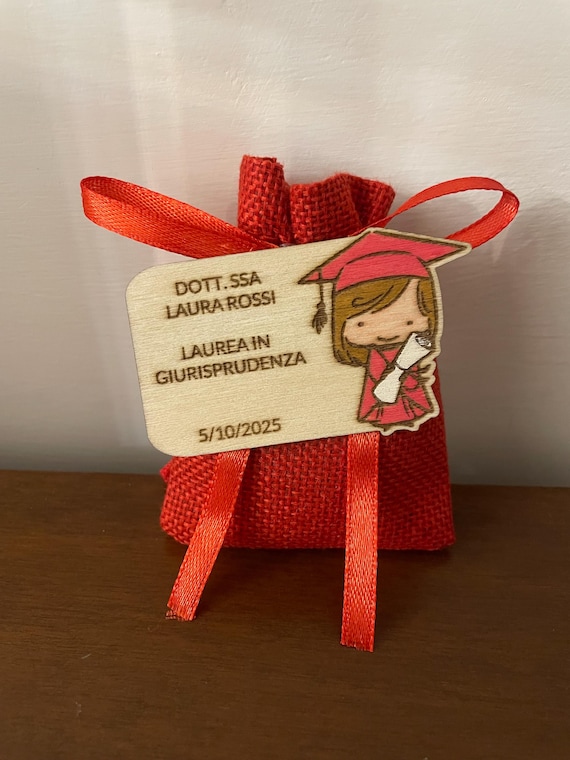 Graduation Favors - Personalized "Graduate" Wooden Magnets