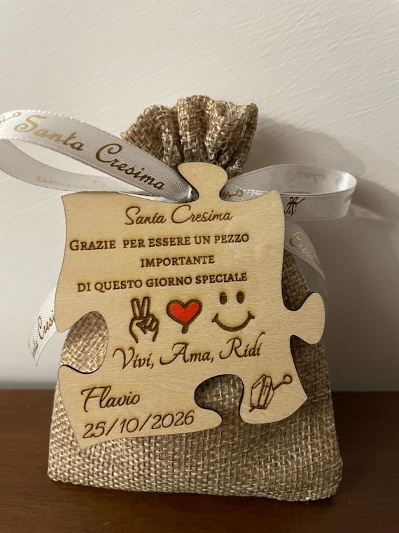 Confirmation favors for girls or boys - personalized wooden magnets