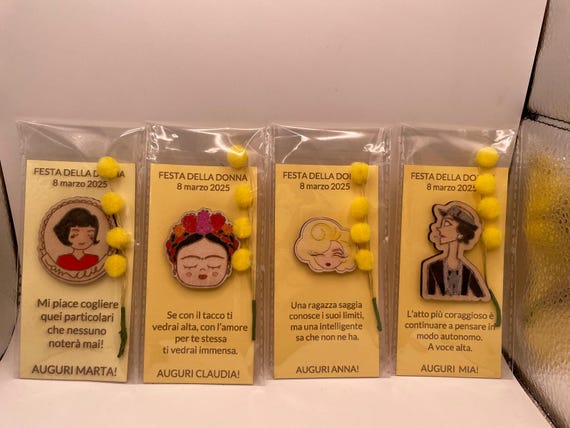 "Woman" handcrafted magnets (gift idea for Women's Day)