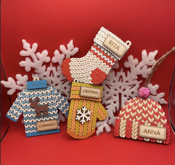 Personalized Christmas decorations with name