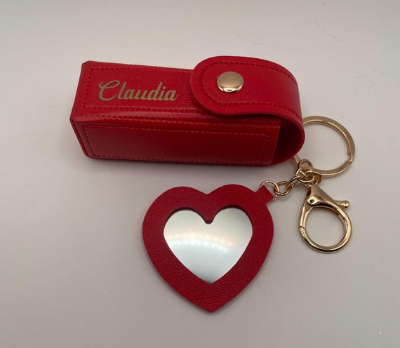 Lipstick holder/Keychain customizable with name (Christmas gift idea)