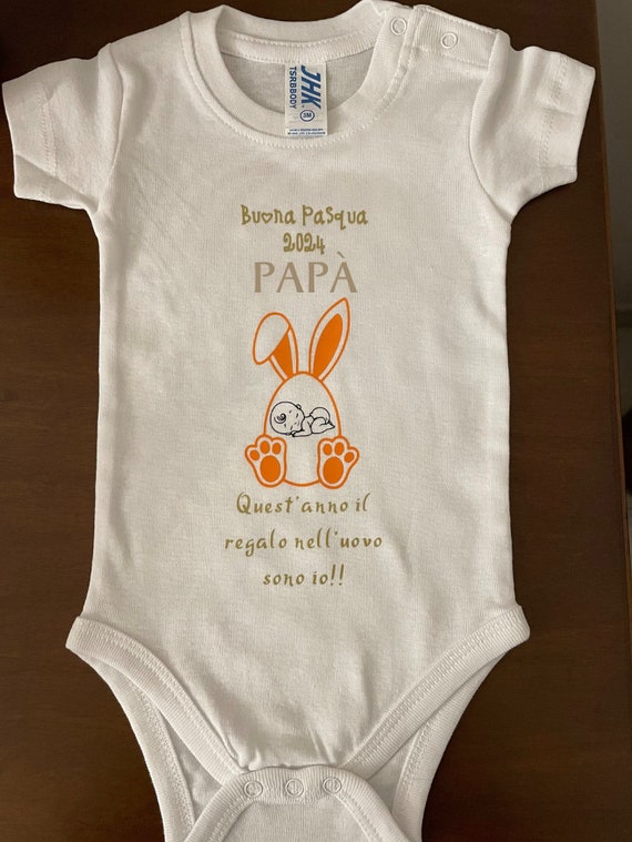 Easter Baby Bodysuit 'Happy Easter Grandparents' - Surprise Gift