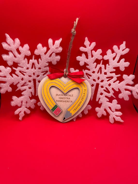 Personalized Christmas decoration with name (gift idea for teachers)
