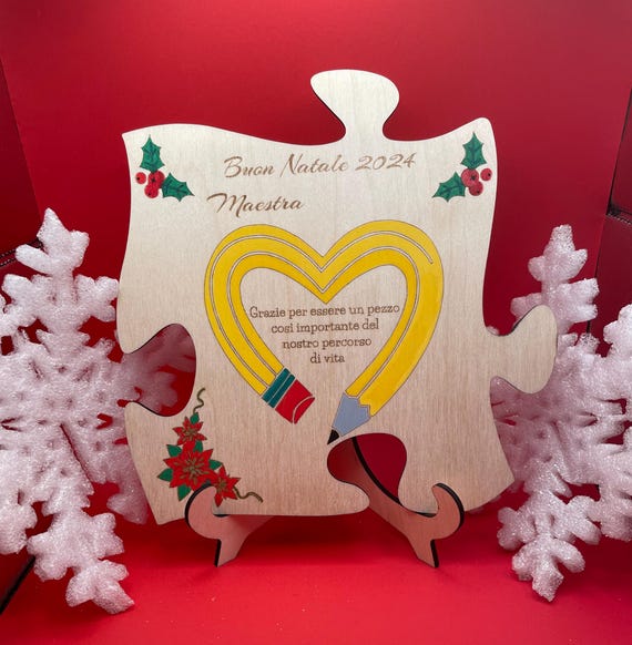 Personalized Christmas decoration with name (gift idea for teachers)