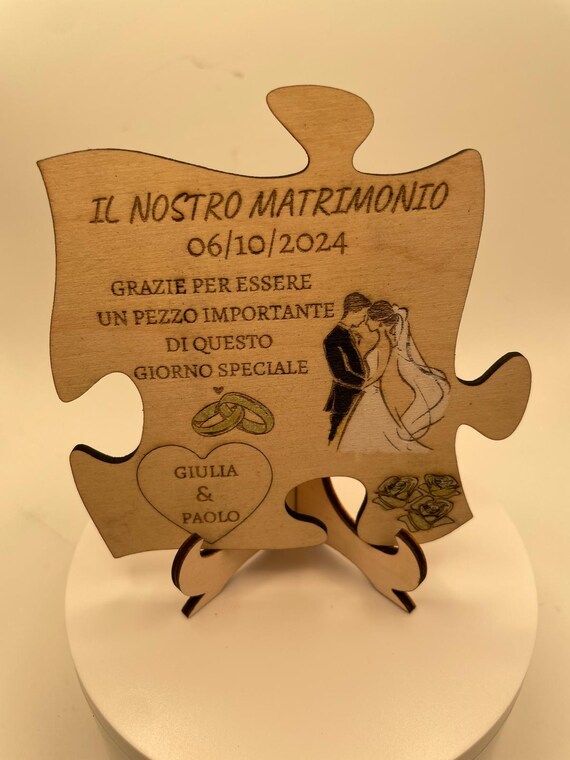 Wedding Place Cards - Personalized Wooden Magnets