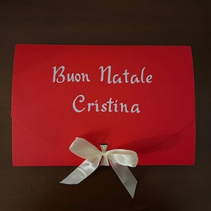 Box regalo amiche con pochette da polso e portacarte personalizzabile (idea regalo Natale)