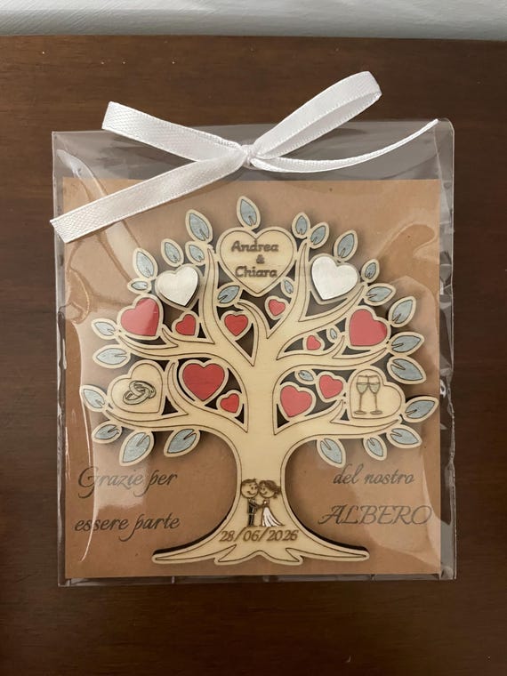 Wedding Place Cards - Personalized Wooden Magnets