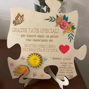 4 Set Regalo Per Insegnanti Con Portachiavi, Busta E Biglietto - Ringraziamento Maestre Fine Anno Asilo, Grazie Maestra