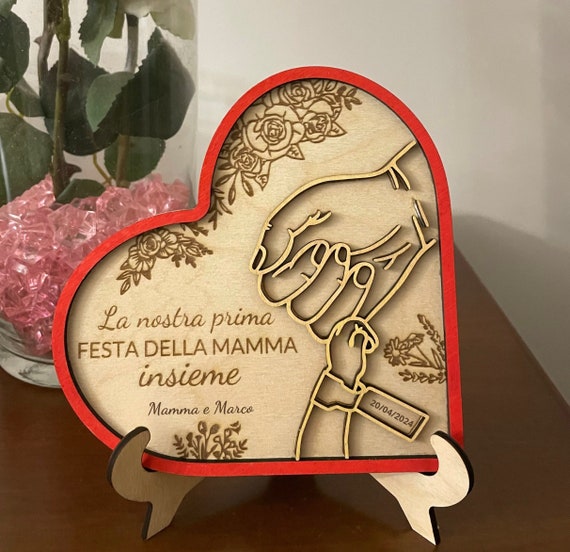 Wooden ornament "First Mother's Day" (Mother's Day gift idea)