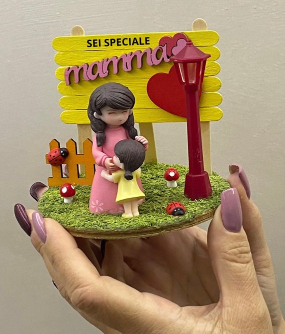 Mini handcrafted landscape "You are special, mom" (Mother's Day gift idea)