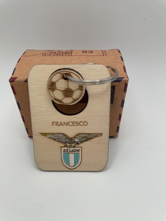 Football Theme Kids Birthday Party Favors - Personalized Wooden Keychains