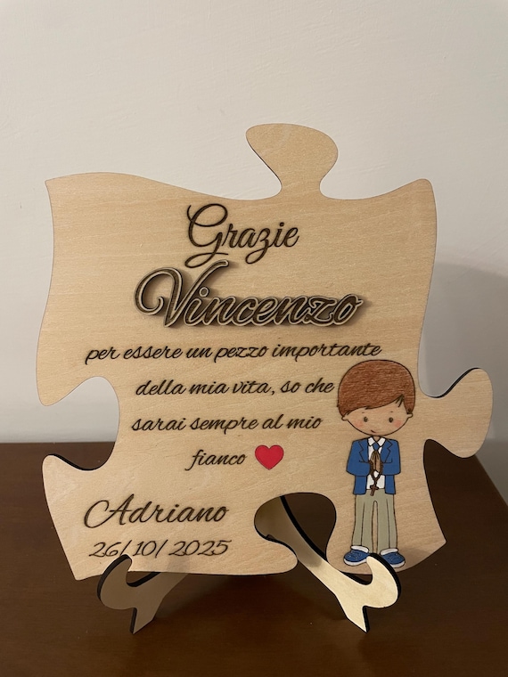 Godfather/Godmother Confirmation Ornament - Personalized Puzzle Piece