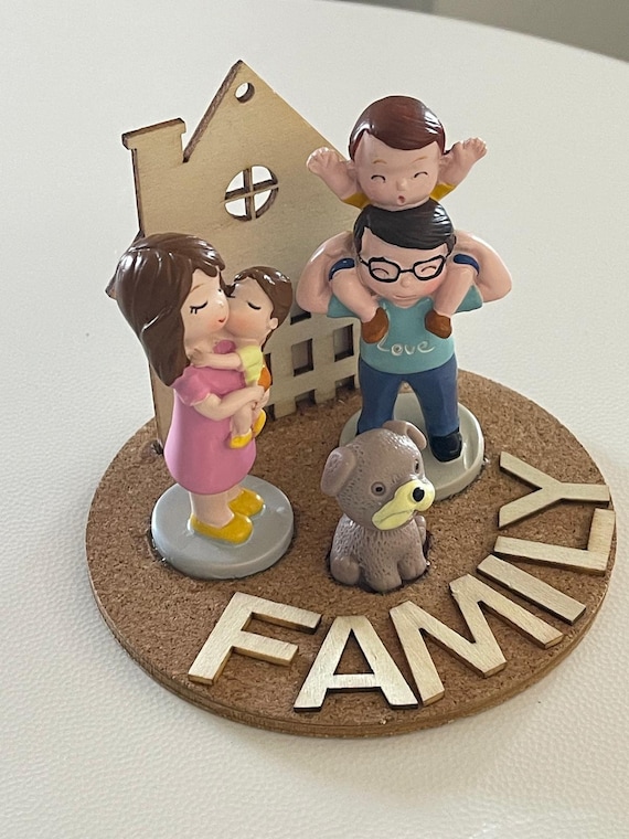 Mini artisan landscape "FAMILY" (gift idea for Valentine's Day, birthdays and anniversaries)