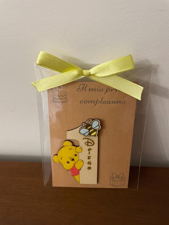 Baby Boy or Girl's First Birthday Party Favors - Personalized Wooden Magnets