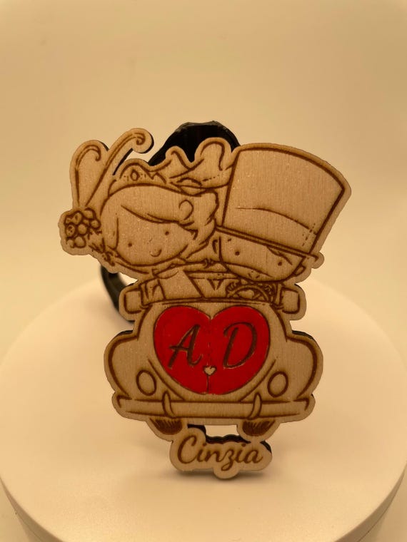 Wedding Place Cards - Personalized Wooden Magnets
