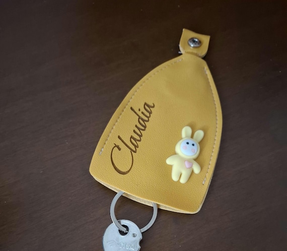 Engraved Name Bag/Keychain Charm – Bunny – Christmas Gift Idea
