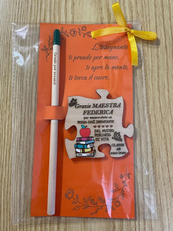 Regalo di fine anno maestre: quadretto personalizzato "semi di luce"