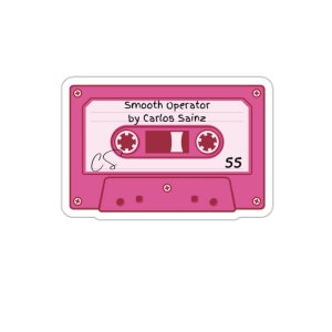 Carlos Sainz Smooth Operator Formula One Quote Stickers