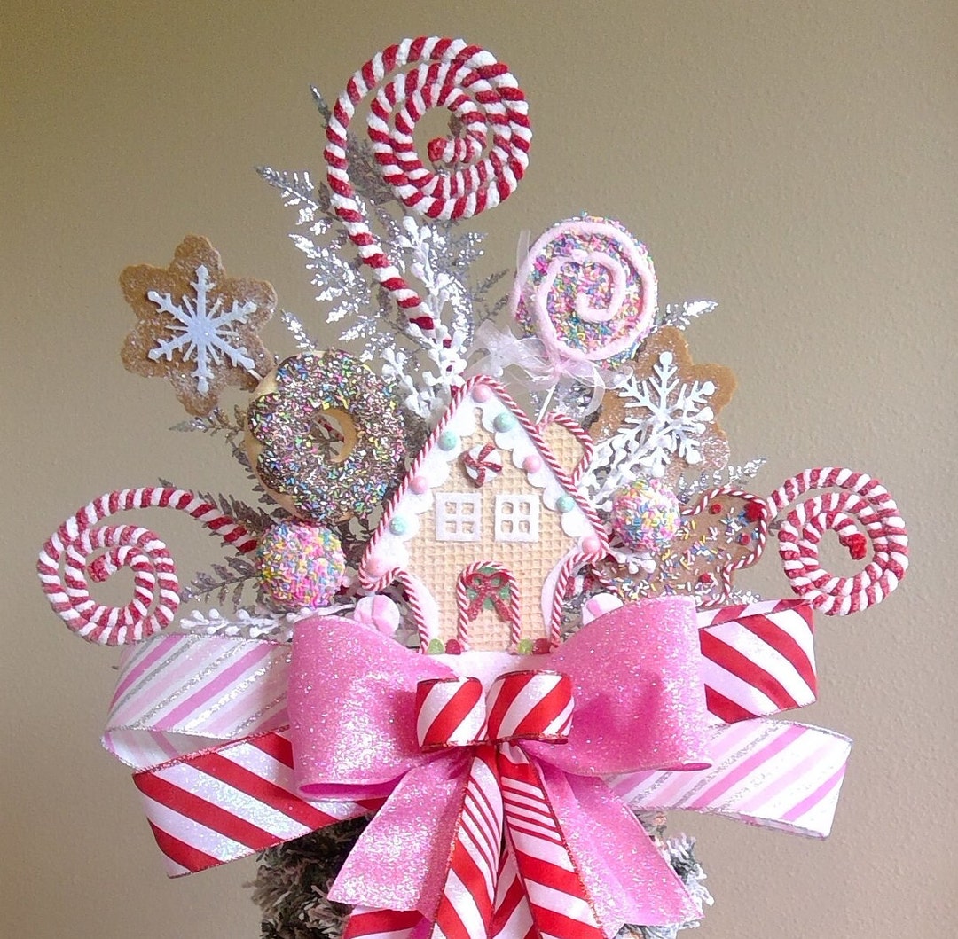 Christmas Tree Topper Gingerbread Tree Topper Candy Sweet XL Etsy