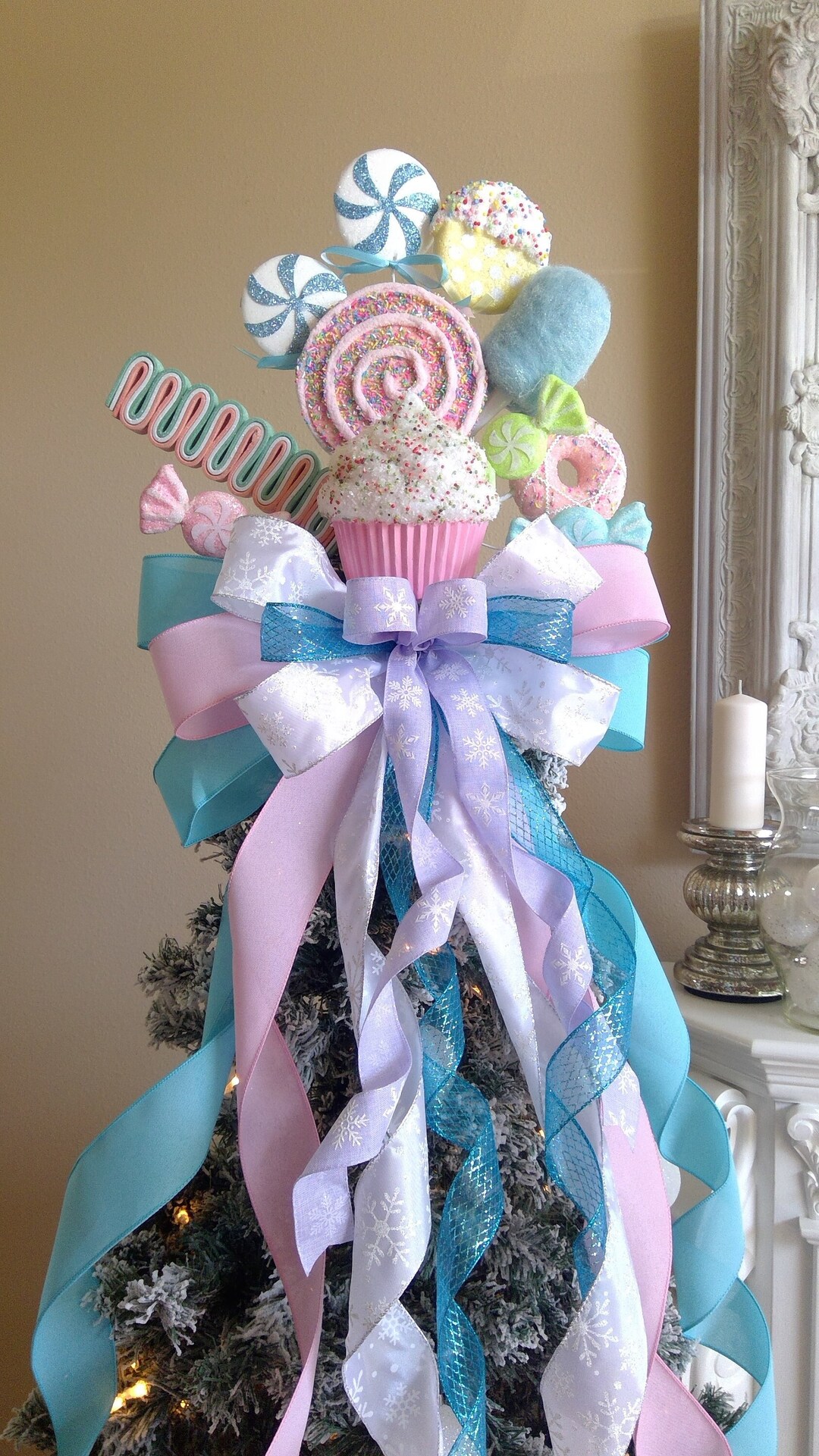 Christmas Tree Topper Candy Tree Topper XL Tree Toper Sweet Etsy