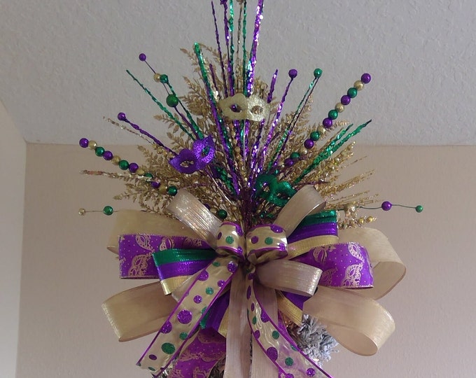 mardi gras tree topper ideas